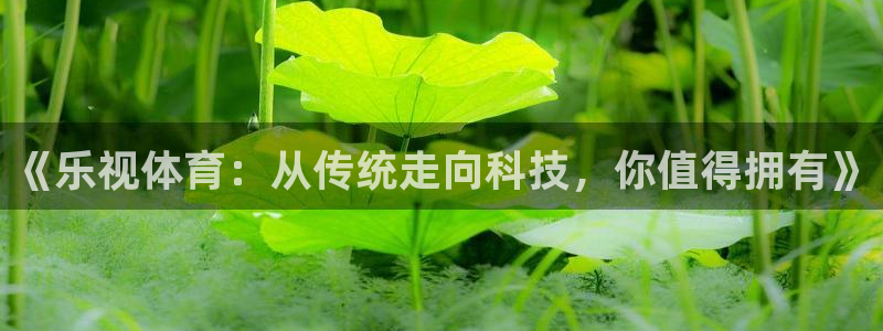 《乐视体育：从传统走向科技，你值得拥有》
